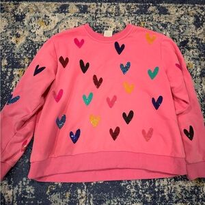 QOS heart sweatshirt